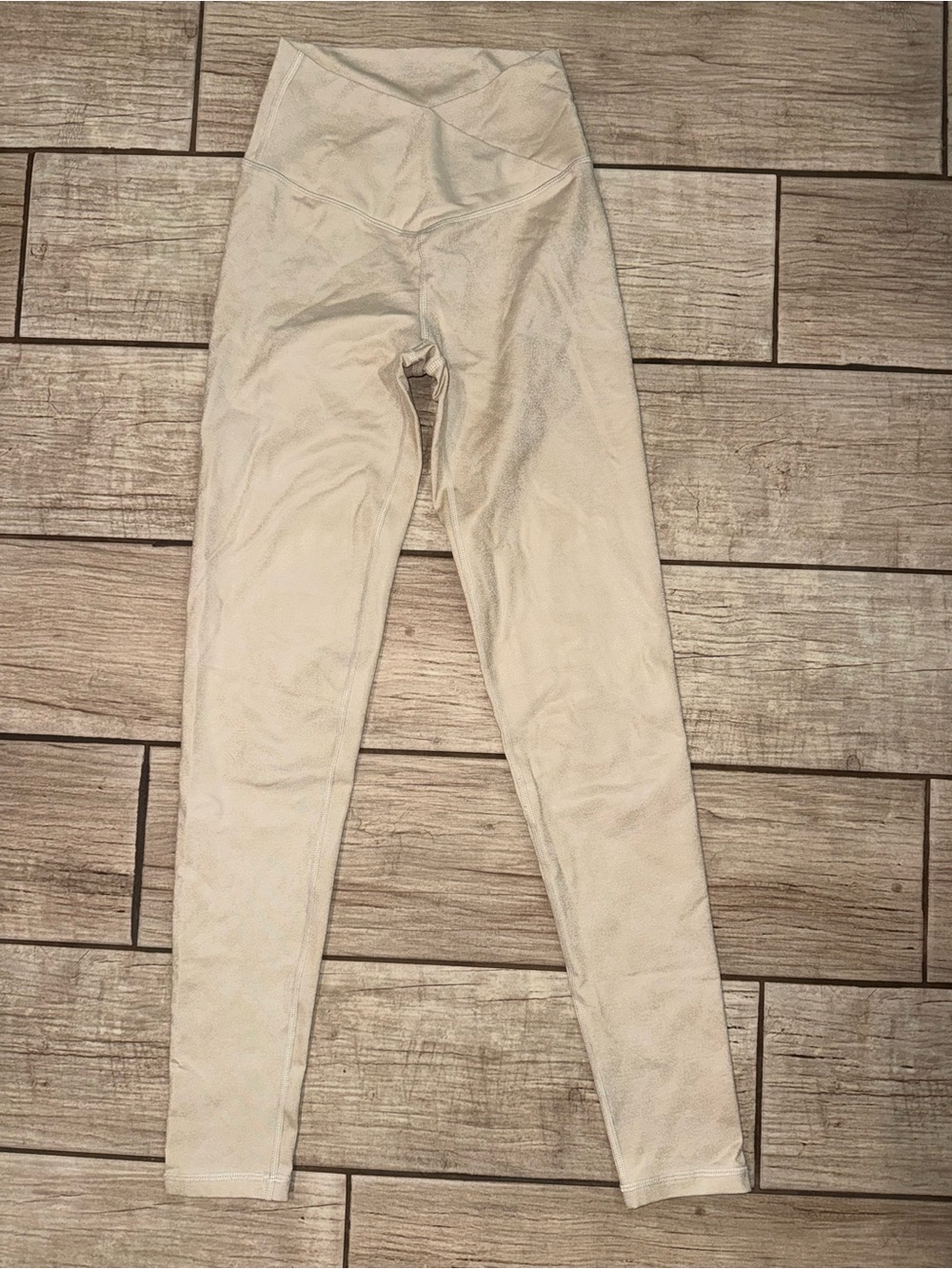 aerie Cream High-Rise Leggings